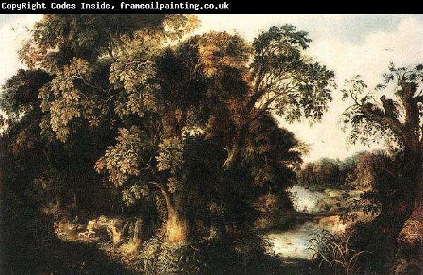 KEIRINCKX, Alexander Forest Scene - Oil on oak